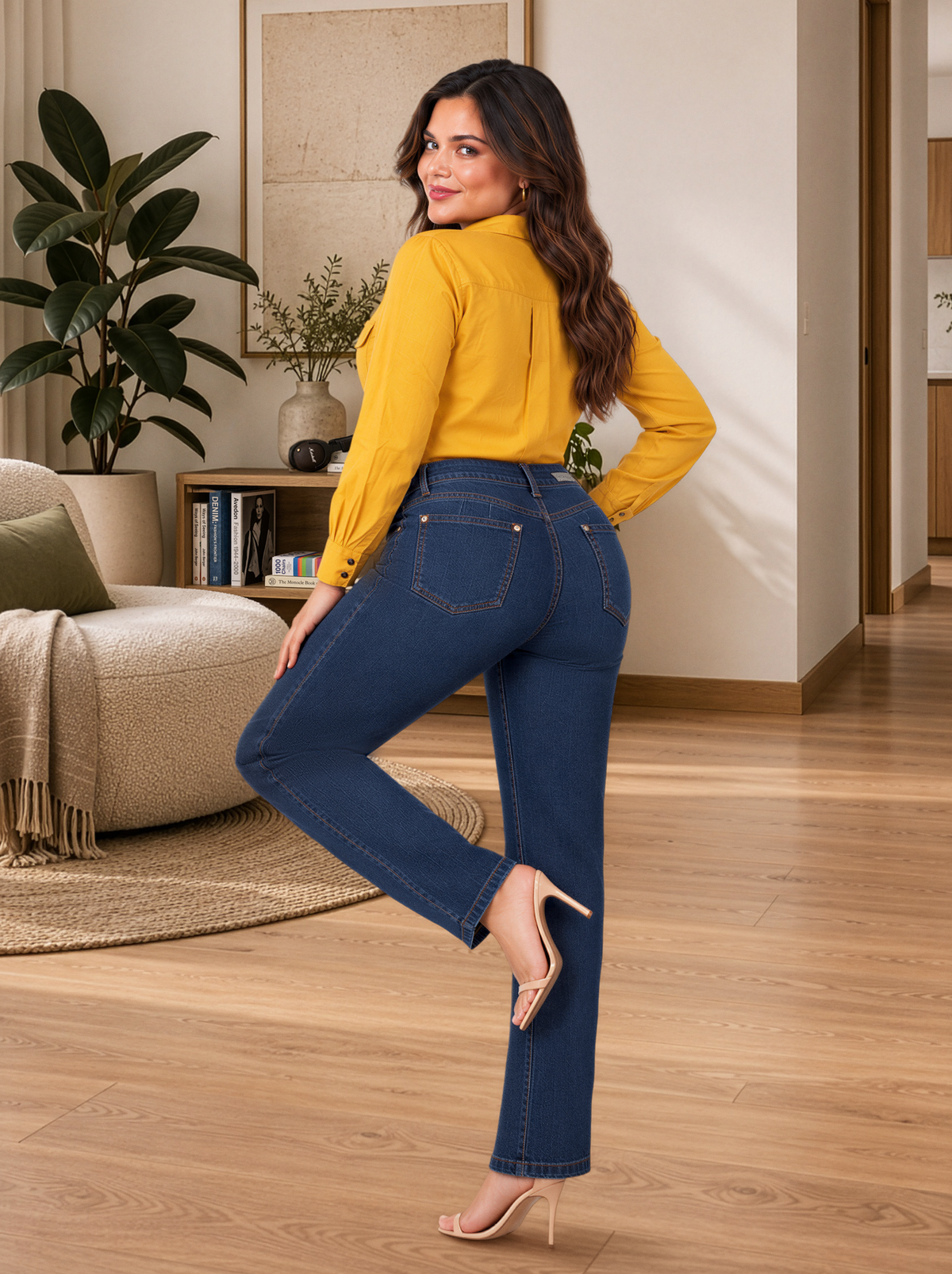Jean mujer Bota Recta 0728-2