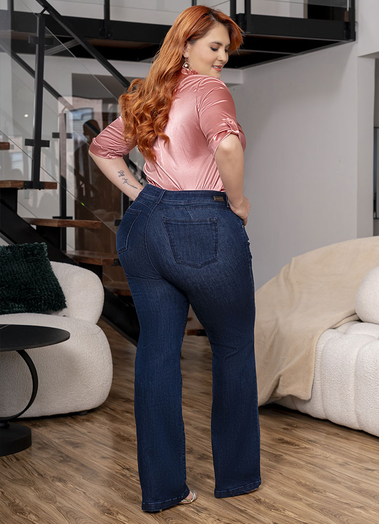 Jean mujer Bota Recta 0739-2