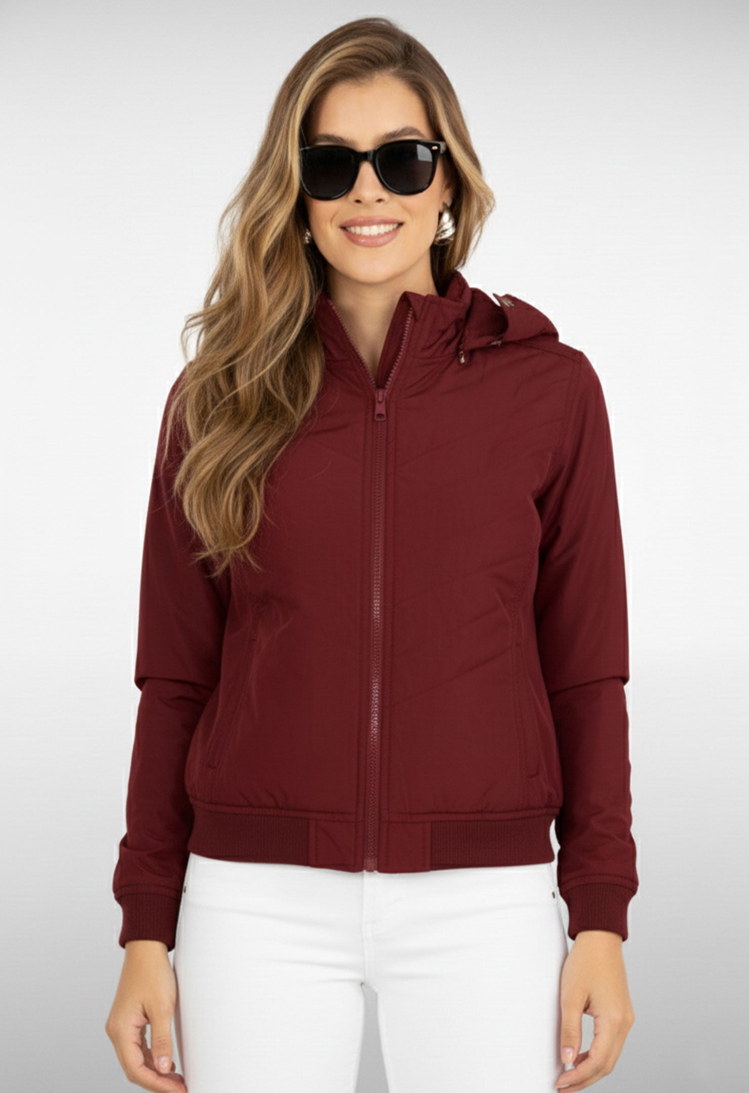Chaqueta Mujer Convertible Térmica Con Capota 3549