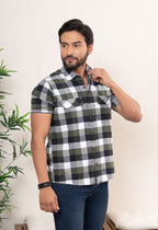 7695 Camisa Hombre Soy Cuadros M/C