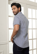 7707 Camisa Hombre Uniklo Rayas manga corta