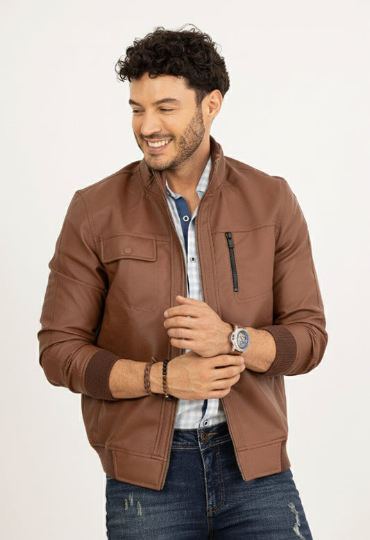 Chaqueta Cuerina Hombre 8566
