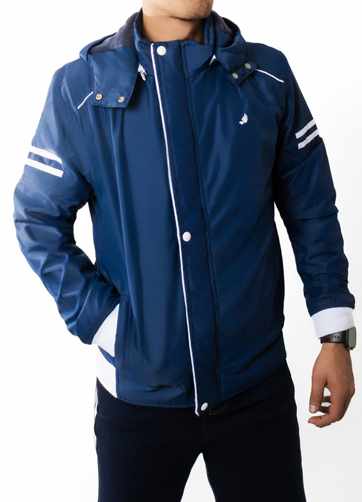 8575 Chaqueta hombre acolchada con capota