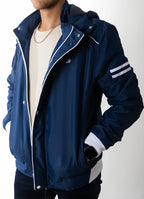 8575 Chaqueta hombre acolchada con capota