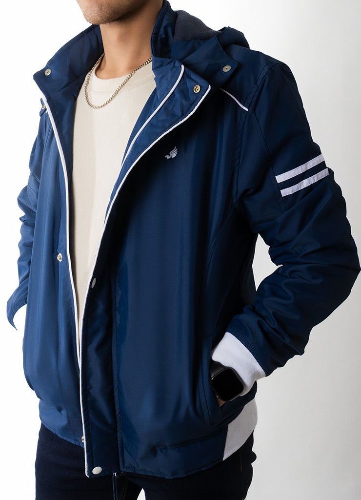 8575 Chaqueta hombre acolchada con capota