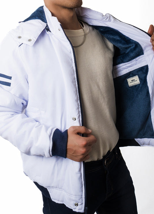 8575 Chaqueta hombre acolchada con capota