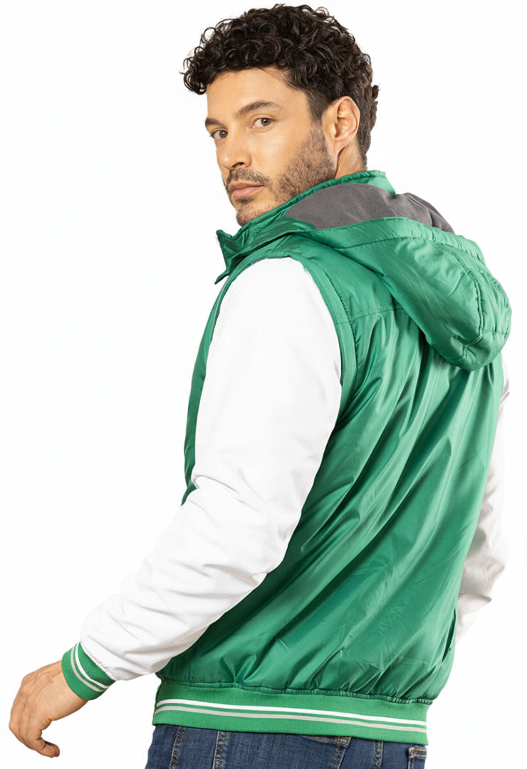Chaqueta Hombre Beisbolera Manga Convertible R.