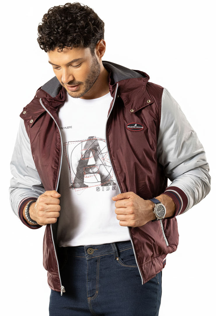 Chaqueta Hombre Beisbolera Manga Convertible R.