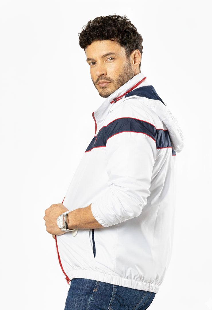 8585 Chaqueta Rompevientos Con Capota