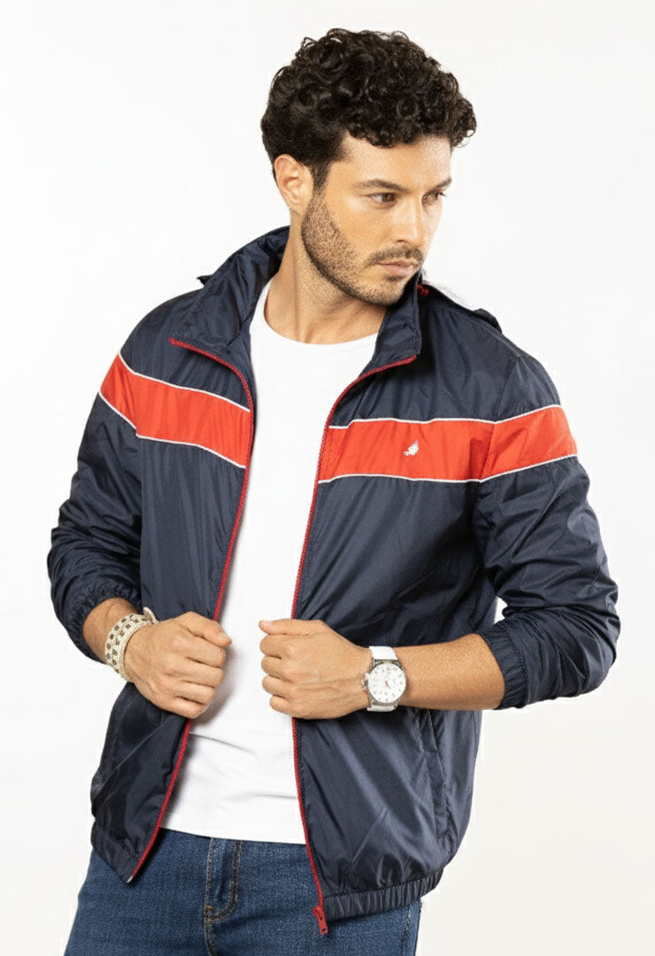 8585 Chaqueta Rompevientos Con Capota