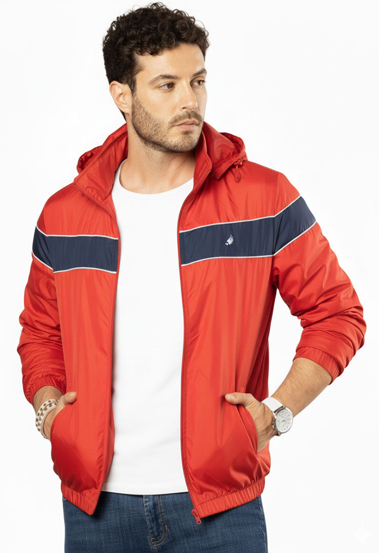 8585 Chaqueta Rompevientos Con Capota