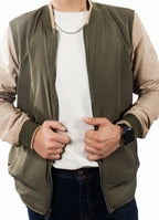 8588 Chaqueta Hombre Diesel Doble Faz verde-verde Ocre