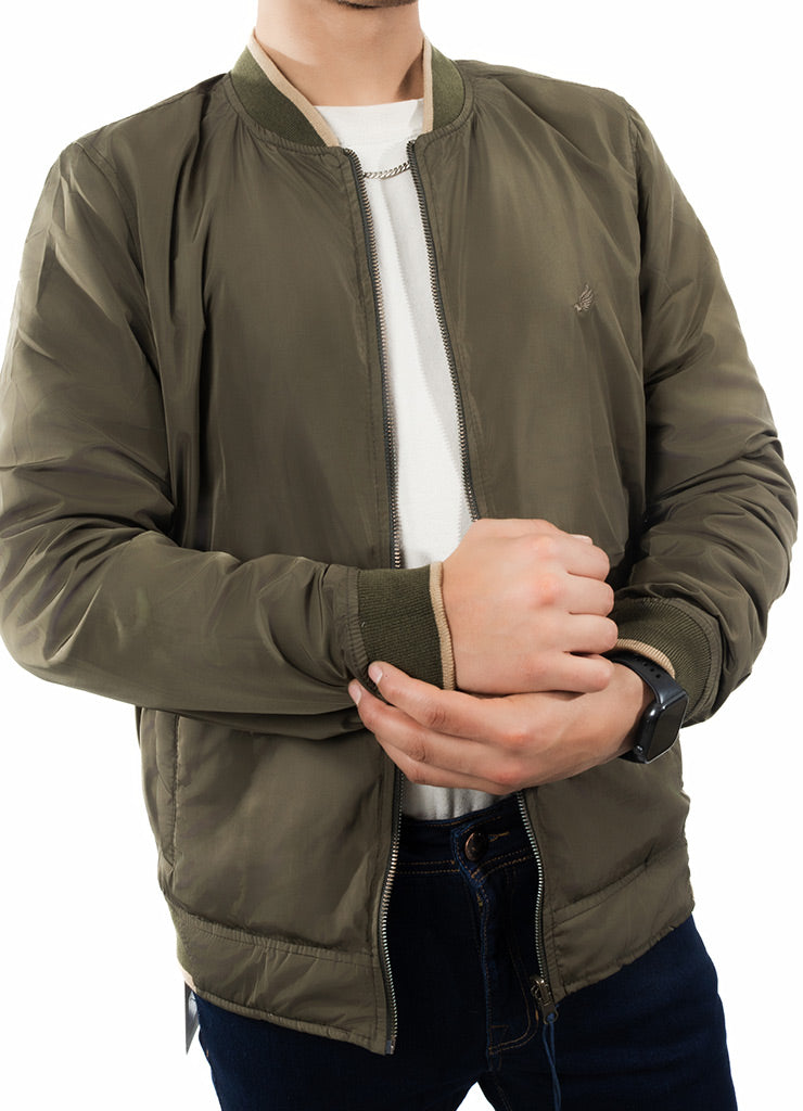 8588 Chaqueta Hombre Diesel Doble Faz verde-verde Ocre