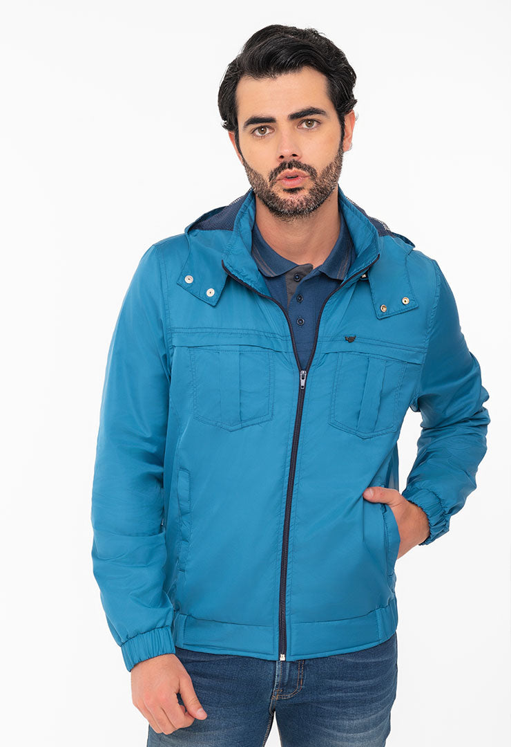 8617 Chaqueta Hombre Oxford Rompevientos