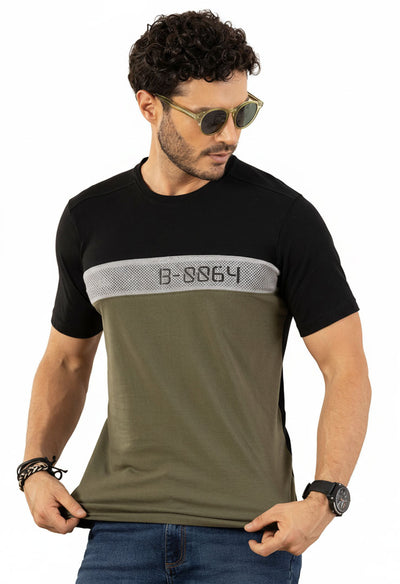 Camiseta Estampada Hombre Genta Azul 9472