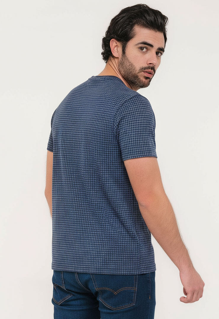 Camiseta Tela galleta Azul - 9511