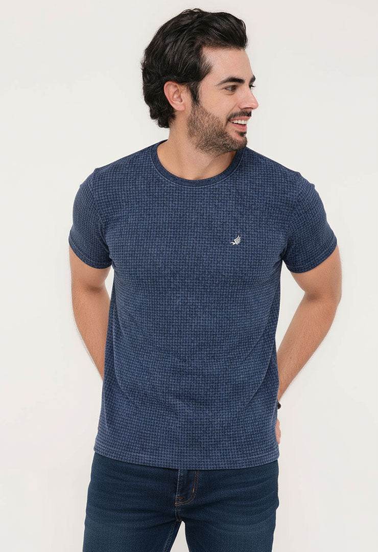 Camiseta Tela galleta Azul - 9511
