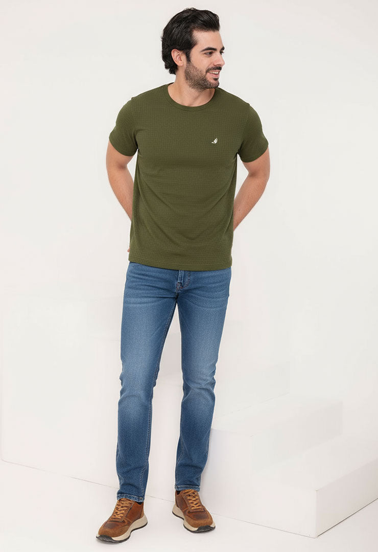 Camiseta Tela galleta Verde – 9511