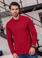 9525 polo manga larga hombre