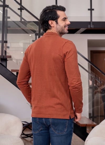 9525 polo manga larga hombre