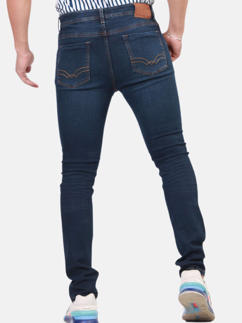 Jean slimfit para hombre ajustado azul oscuro - 6808