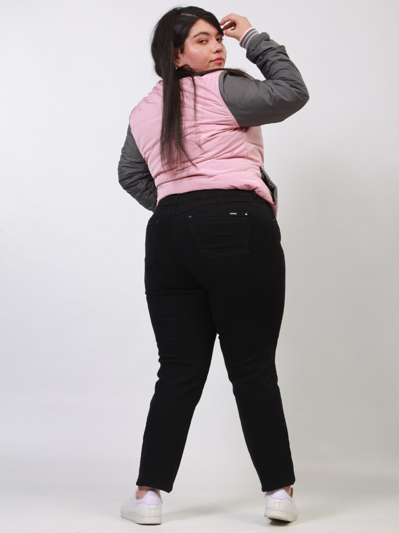 Jean negro licrado con bolsillo 0554-2