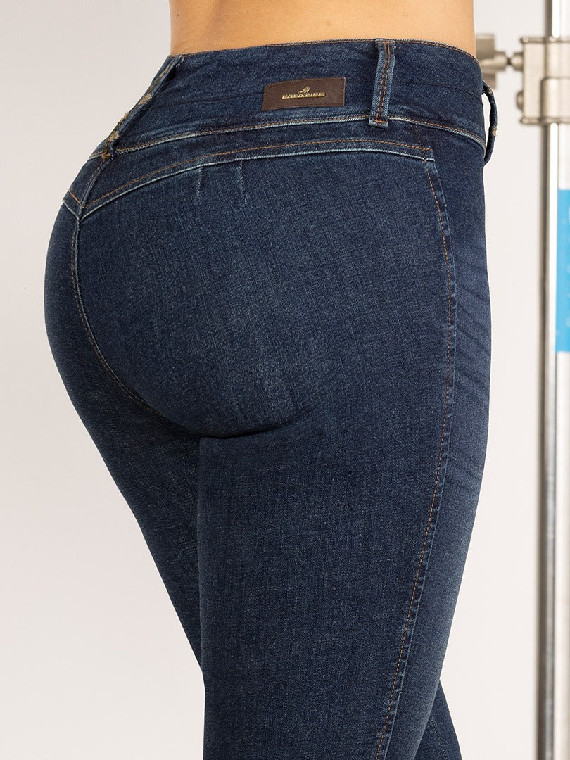 Jean Campana Tm Mujer Sin Bolsillos Azul Oscuro