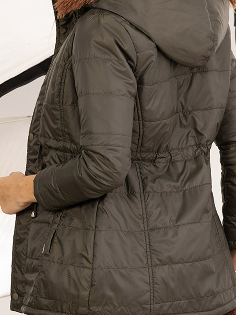 Chaqueta Mujer Convertible Térmica Con Capota