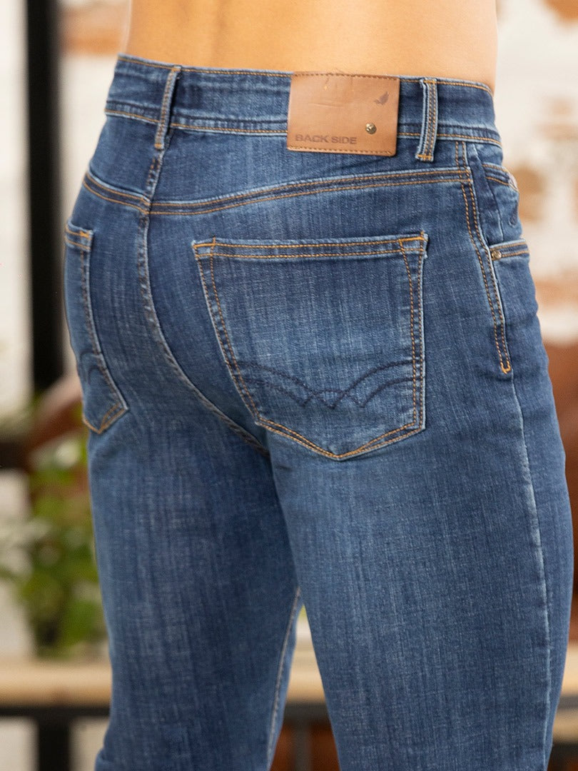 Jean Hombre Slim Azul Medio