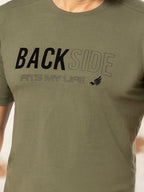 Camiseta Estampada Hombre Durazno Taupe