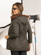 Chaqueta Mujer Convertible Térmica Con Capota