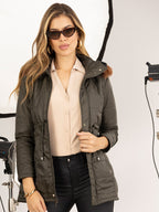 Chaqueta Mujer Convertible Térmica Con Capota