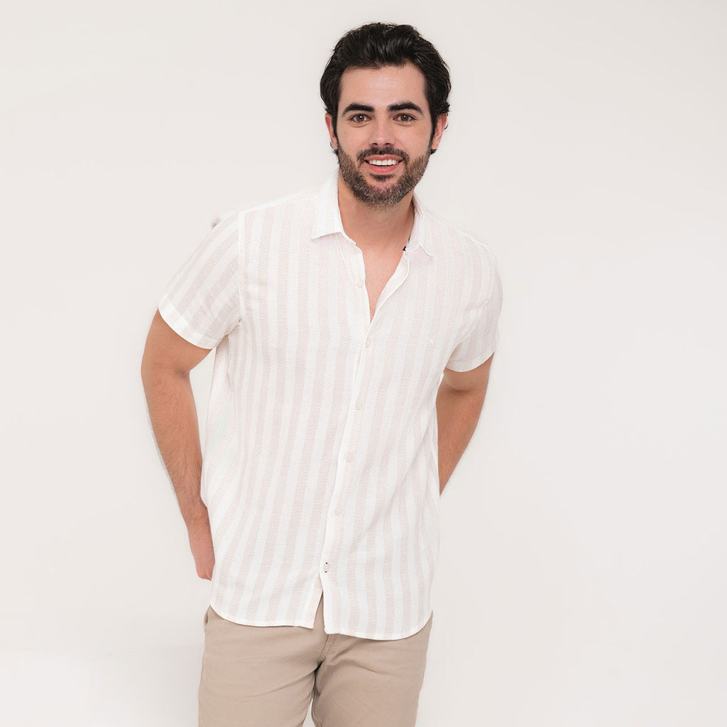 Camisa hombre artesana con rayas