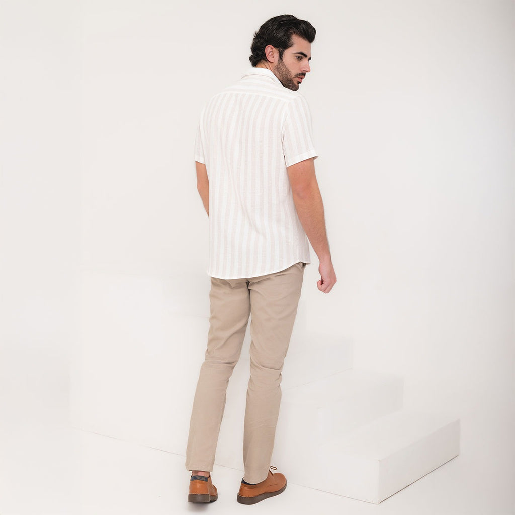 Camisa hombre artesana con rayas