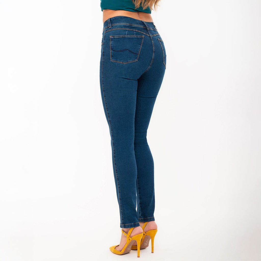 Jean Mujer Skinny Unicolor-Kelia