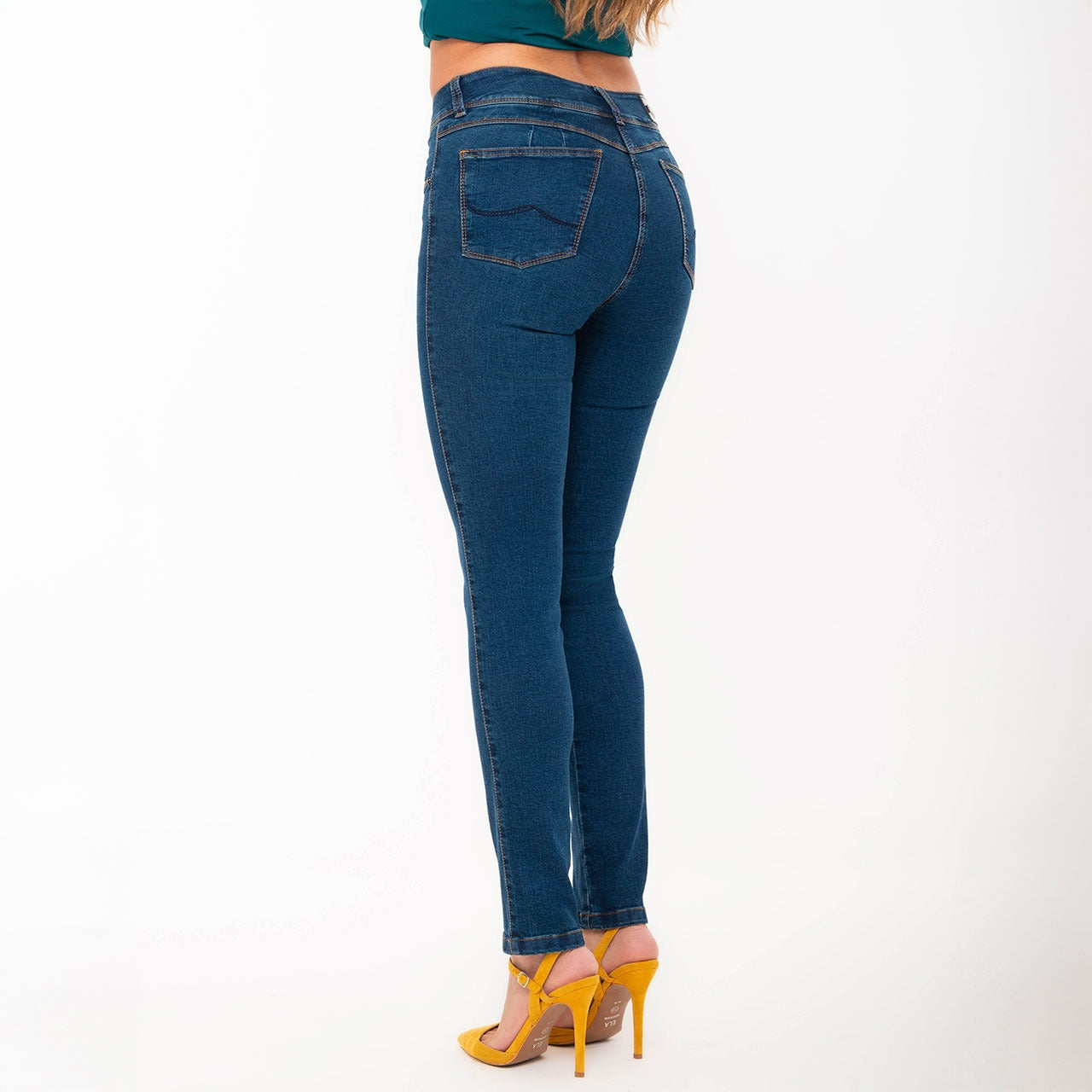 Jean Mujer Skinny Unicolor-Kelia