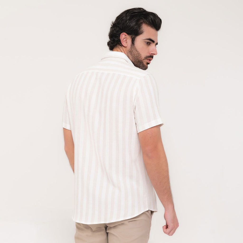 Camisa hombre artesana con rayas