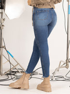 Jean Mujer Skinny (Bota Tubo), Con Bolsillo Y Rotos