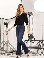 Jean Campana Tm Mujer Sin Bolsillos Azul Oscuro