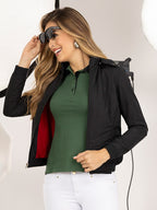 Chaqueta Mujer Convertible Térmica Con Capota 3549