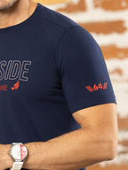 Camiseta Estampada Hombre azul