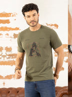 Camiseta Estampada Hombre Genta3 Verde