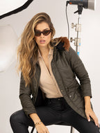 Chaqueta Mujer Convertible Térmica Con Capota