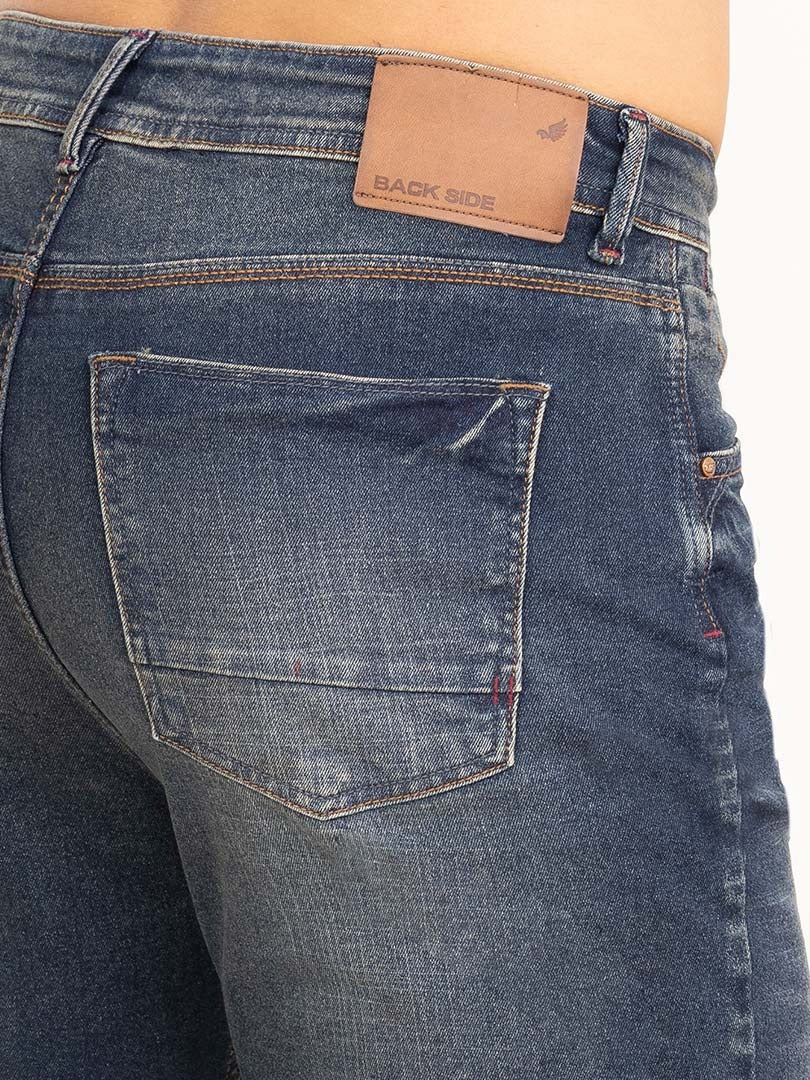 Jean Hombre Slim Denim Push Azul