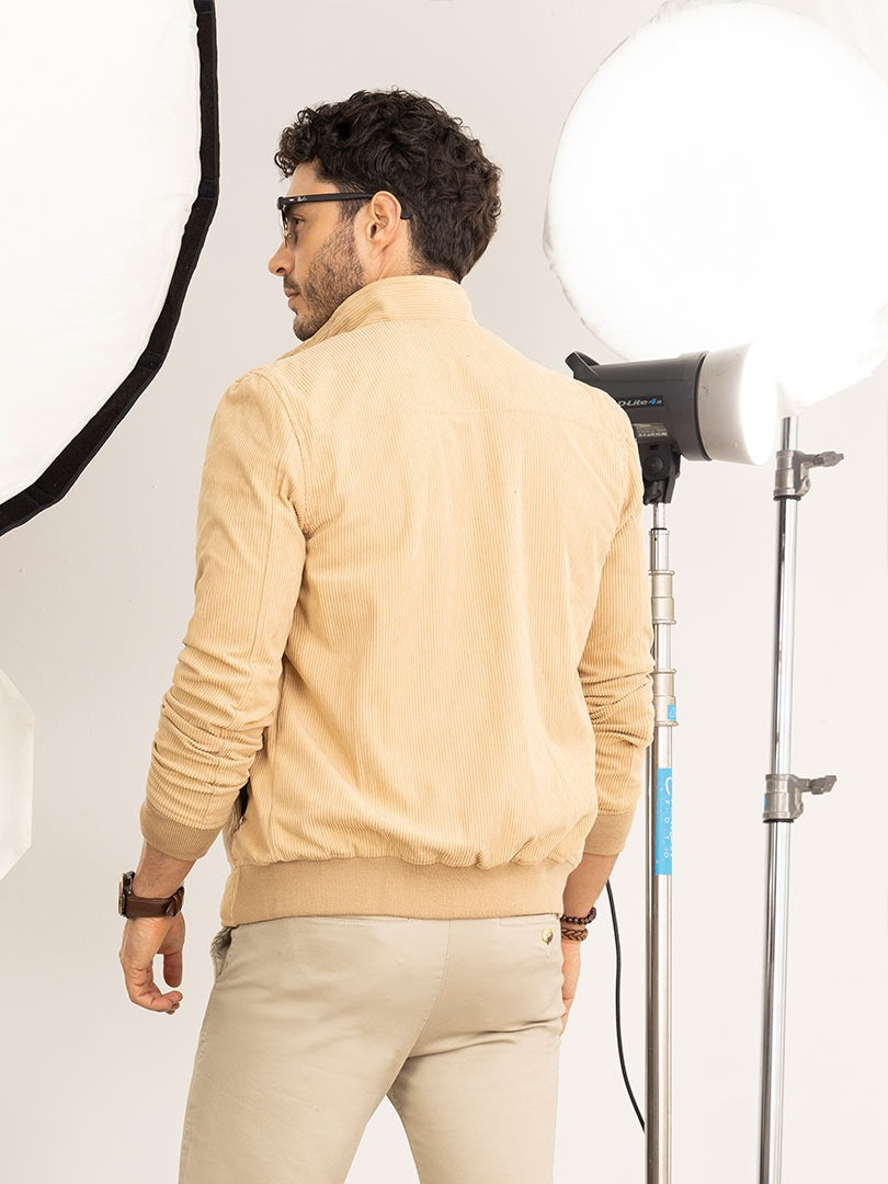 8579 / Chaqueta Hombre Peluche Sin Capota