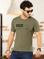 Camiseta Estampada Hombre Durazno Taupe