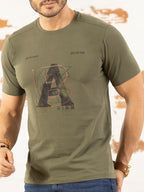 Camiseta Estampada Hombre Genta3 Verde